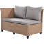 Ensemble de canapé modulaire d'extérieur 5 pièces avec tables d'appoint extensibles et housses lavables-777487367