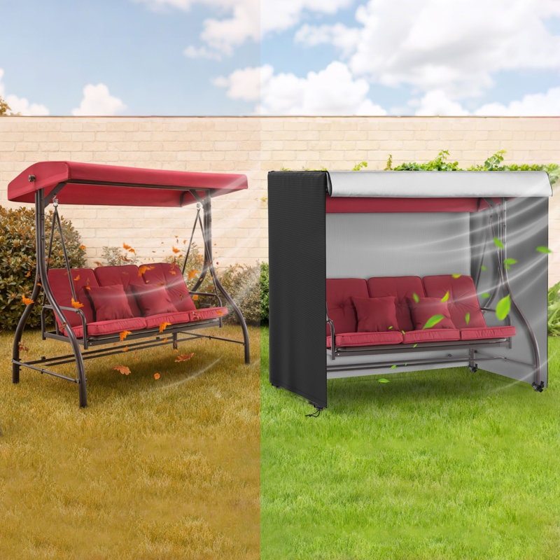 Outdoor Swing Cover For Triple Seater Waterproof Patio Hammock
