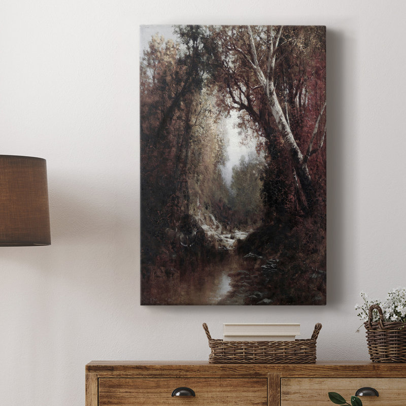 Paysage rétro CVI - galerie Cavas, H 18 po x l 12 po