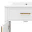 36 Inch Bathroom Vanity With Sink, Modern Bathroom Vanity With Two Doors & 3 Drawers, Freestanding Bathroom Storage Cabinet-1454299374