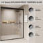 56 à 60 po X P 72 po H Double porte de douche coulissante-114015955