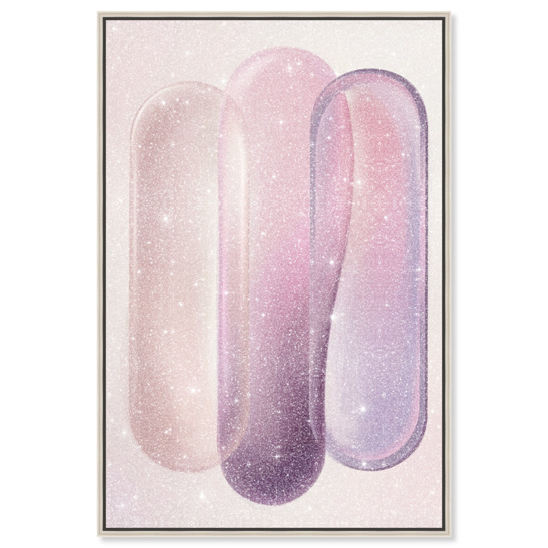 Berry Layers Print by Oliver Gal, 25"H x 17"W, Silver Floater Frame