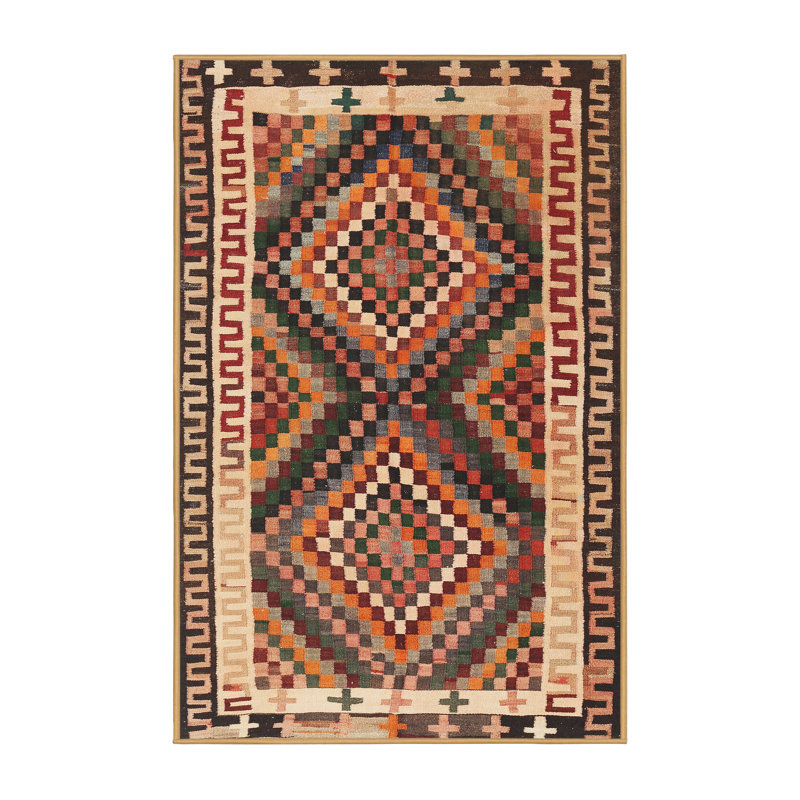 Tapis décoratif crème du Sud-Ouest Yingling, Rectangle 5 pi x 7 pi