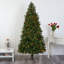 Lighted Artificial Spruce Christmas Tree-1080281915