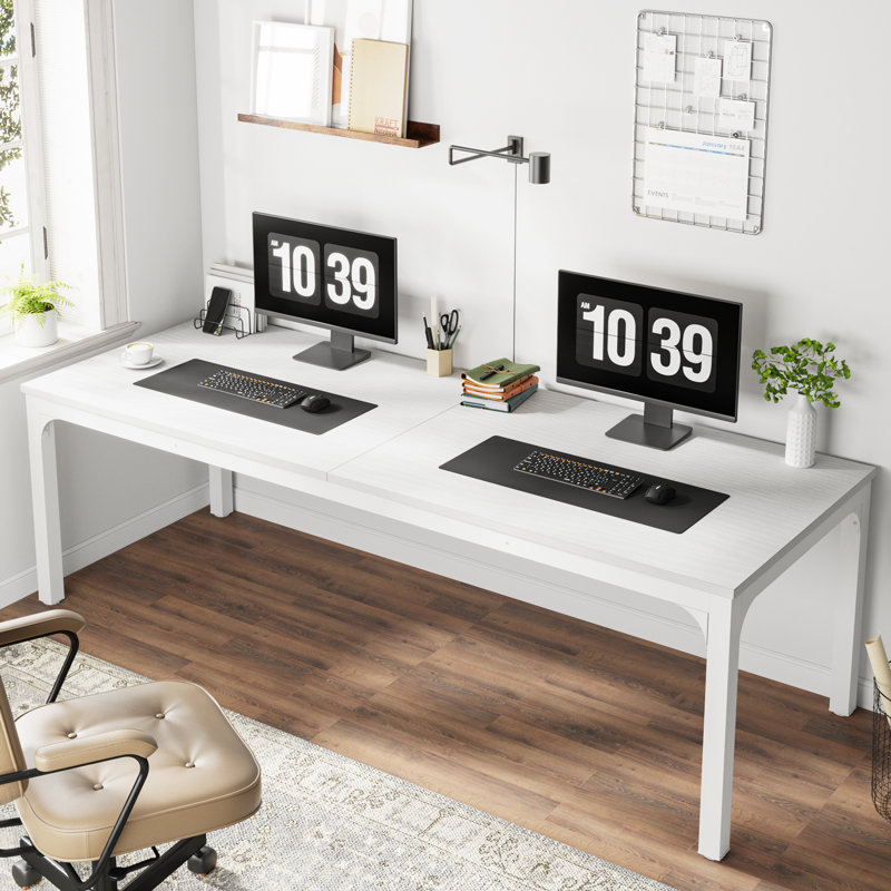 Bureau d'ordinateur l 78,8 po Alyzia, Blanc