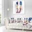 Jambes et chaussures féminines - Coussin décoratif imprimé Street Art-29866042-89810781