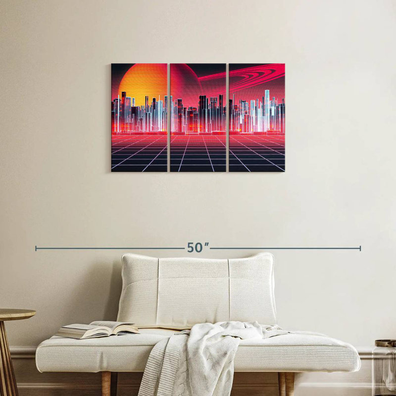 Kelan Digital Metropolitan, 20" H x 33" W