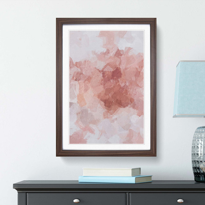 Trusted Light in Abstract - Picture Frame Graphic Art Print, 60cm H x 40cm W x 2cm D, Walnut
