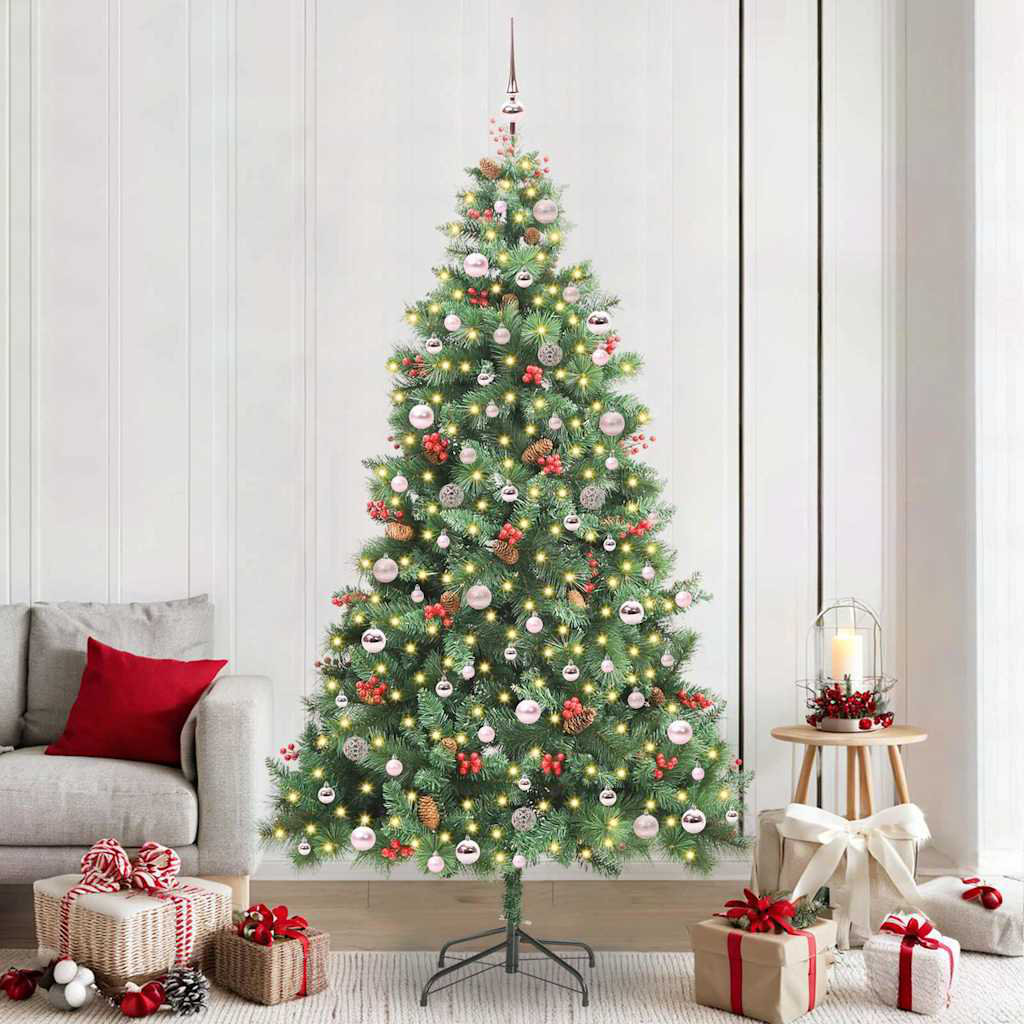 Artificial Christmas Tree 240 cm PVC and Metal