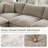 Oversized Cloud Modular Sectional Sofa, Comfy Down Filled Sectional Sofa, Upholstered Deep Seat Couches For Living Room, Detachable & Washable For All Sofa Covers-722853696