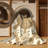 Machine Washable Pavnesh Tortoise Classic Damask Rug in Beige – Beige Binding-2018921679