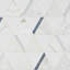 Tres 5x6 Triangle Polished Waterjet Marble Mosaic Tile-215455097