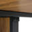 CasaMod Modern Wood Rectangular Dining Set with Channel-Tufted Cantilever Chairs