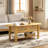 Rattan Coffee Table with Storage Drawers