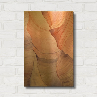 « Canyon Dreams 2 » de Brett Blumenthal, tableau mural en métal doré, 40,6 x 61 cm