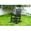 Chaise berçante surdimensionnée à texture de bois (excluant la table)-108828455