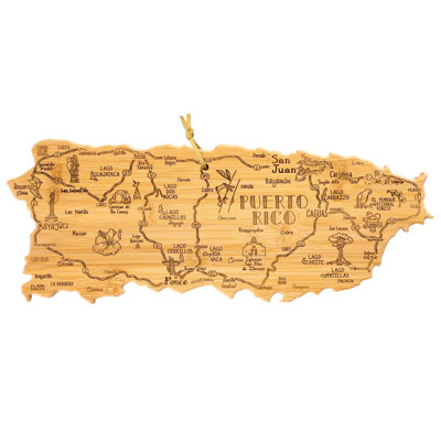 Totally Bamboo State Destination Series Bamboo Puerto Rico Cutting Board
