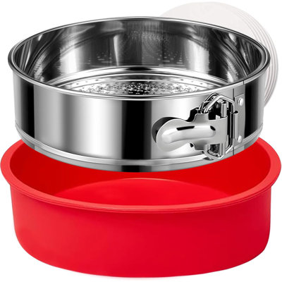 Stainless Steel Springform Pan 9 Inch Nonstick, Leakproof Spring Form Pan for Cheesecake