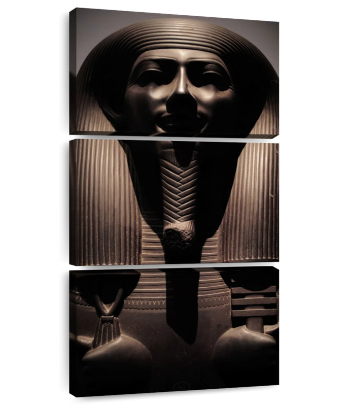 Bronze Pharaoh Statue, 52" H x 24" W