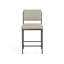 Benton Upholstered Stool with Metal Frame-755935217-793453435