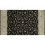 Tapis noir et ivoire de haute qualité noué à la main