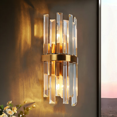 Josse Crystal Flush Mounted Sconce