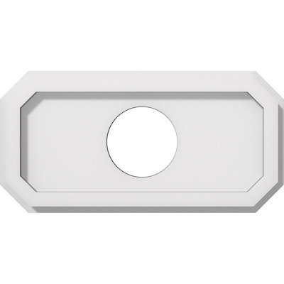 Emerald Architectural Grade PVC Contemporary Ceiling Medallion 3" Inside Diameter
