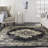 Burnie Oriental Black/Cream Area Rug-1464255259