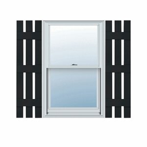 Lifetime Vinyl Standard 3 Board Spaced Board-n-Batten Shutters(1 piece only )