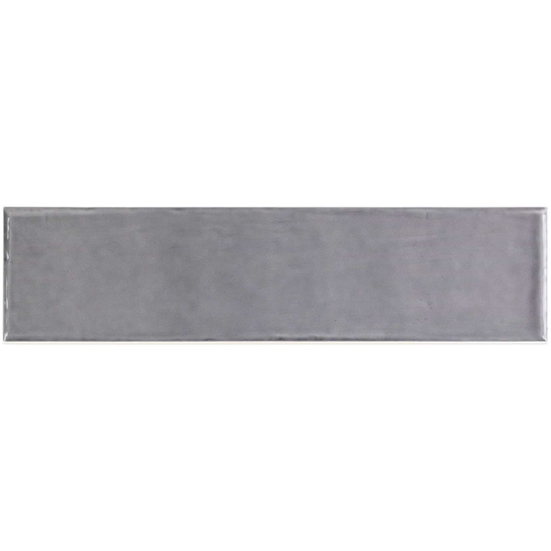 Manchester 3x12 Glossy Ceramic Subway Tile, Charcoal Gray