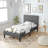 Solum Upholstered Metal Platform Bed