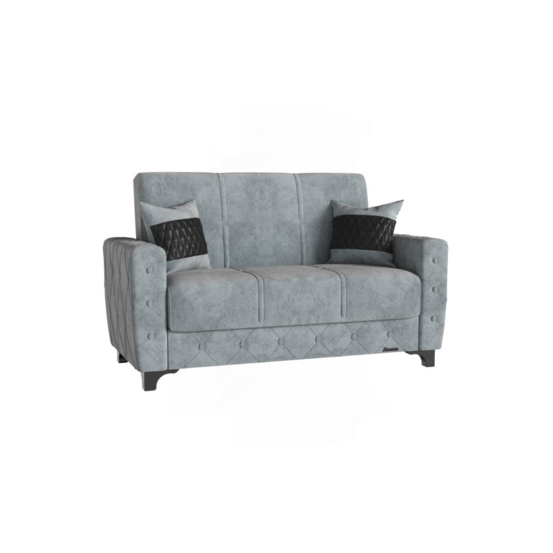 Causeuse convertible avec rangement Primenest Ingund Collection, Gris
