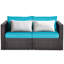 Chaise de patio avec coussins-1498722036