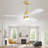 48 Inch Modern Ceiling Fan With Lights 3 Wood Fan Blade Noiseless Reversible Motor Remote Control-993724953