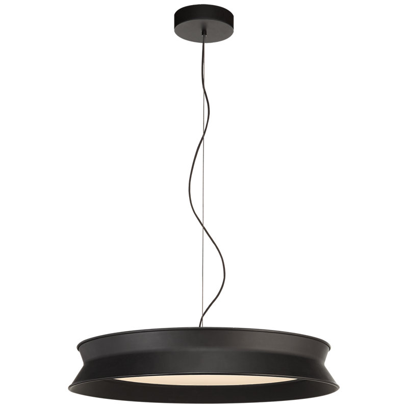 Peter Bristol 60/40 Dot Pendant, Stone Gray, 8" H x 25.75" W x 25.75" D
