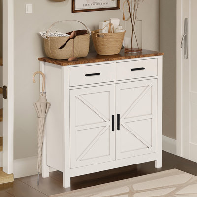 Kitchen Storage Cabinet, Farmhouse Buffet Cabinet with Storage, Coffee Bar with Drawers and Doors