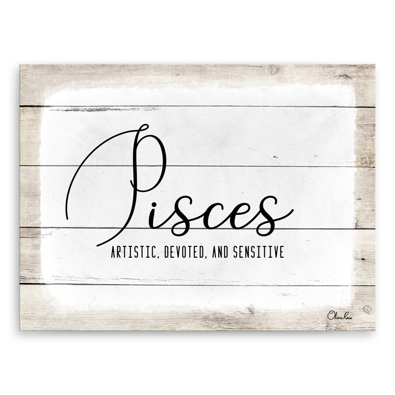 «Pisces» par Olivia Rose - reproduction d'art sur toile tendue, H 30 po x l 40 po x P 1,5 po