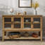 Console rectangulaire en bois manufacturé brun massif