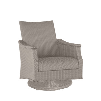 Chaise berçante pivotante tissée Bentley Oyster
