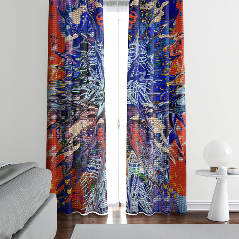 Semi Sheer Curtain, 20" W x 52" L