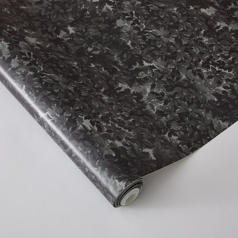 Papier peint adhésif antique Arras par Jeremiah Brent, Noir/gris