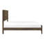 Mobilier de chambre à coucher à panneau durable classique en bois d'hévéa massif avec finition noyer foncé classique-2083254701