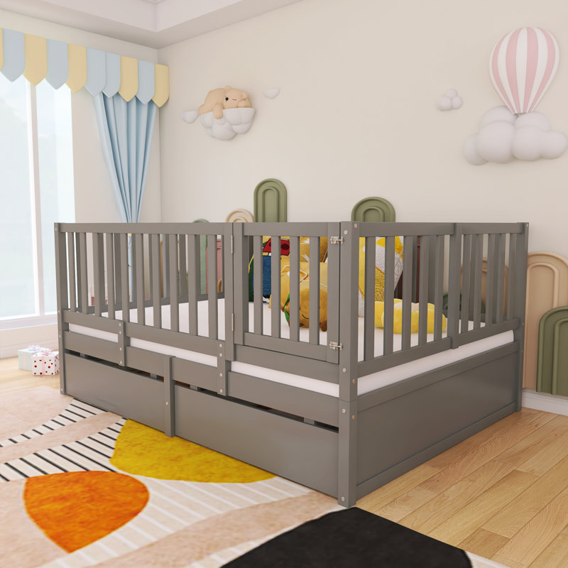 Lit de jour Imarnie, Double, Gris