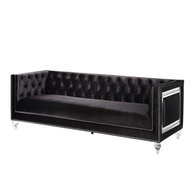 Dicksonville 89 " Velvet Sofa