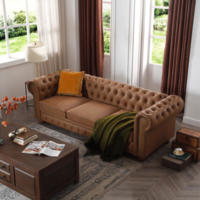 Gurnaik Upholstered 3-Seater Sofa