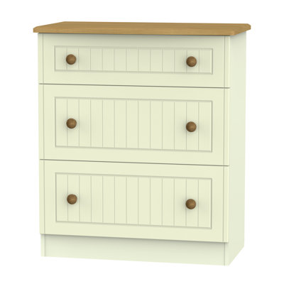 Fully Assembled Saxena 3 Drawer Chest