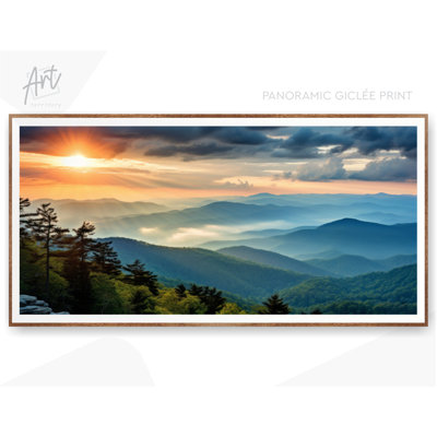 Blue Ridge Mountains Extra Large Panoramic Travel Posterr or Canvaser