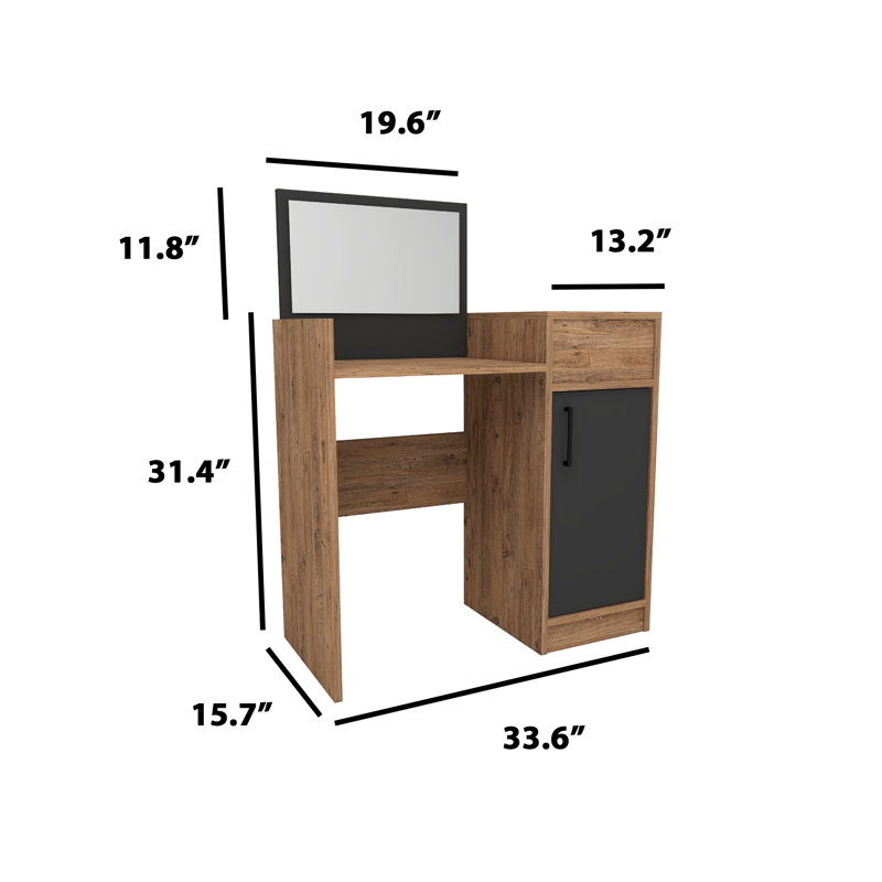 Millisent Vanity, Atlantic Pine/Anthracite
