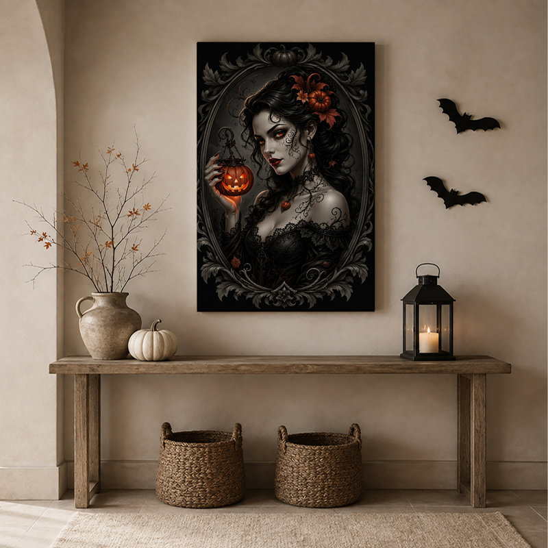 Art gothique sur toile gothique, H 24 po x l 18 po