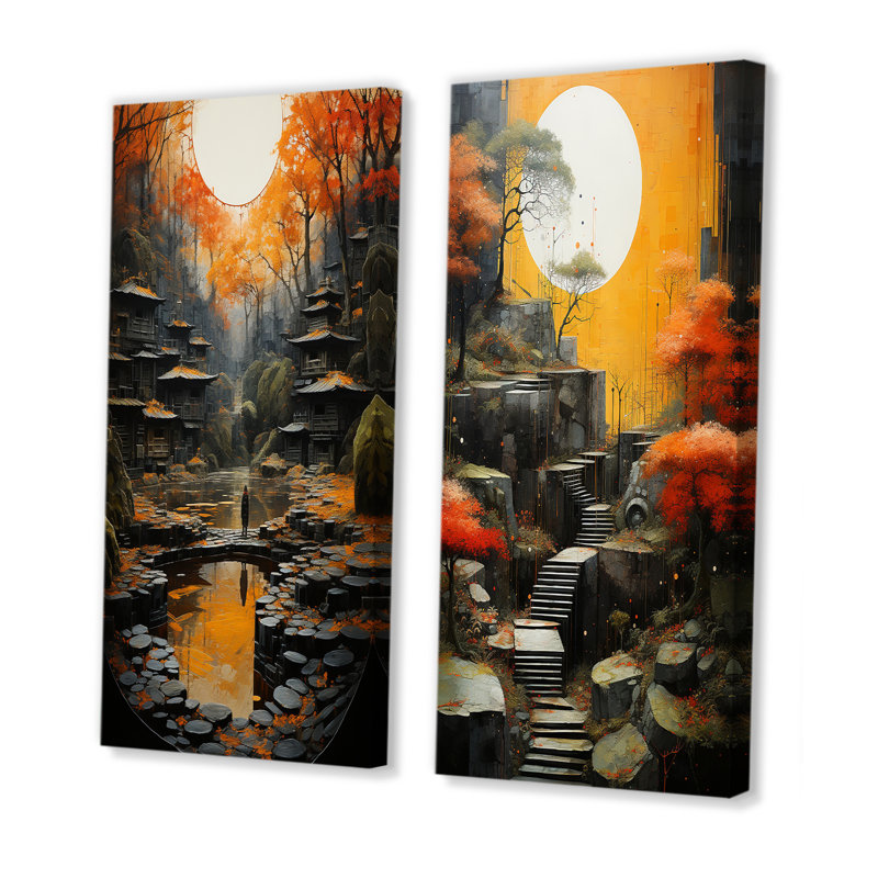 Ensemble de salon Zen Wall Harmony, H 28 po x l 25 po, Toile tendue